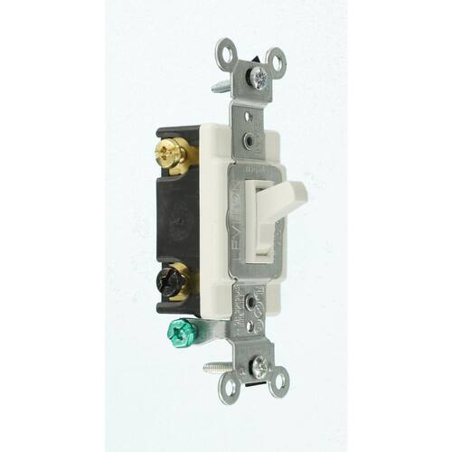 AC Switch Single-Pole Toggle Framed 4-Way White 15 Amp