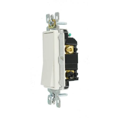 Switch 15 Amp 3-Way White Decora