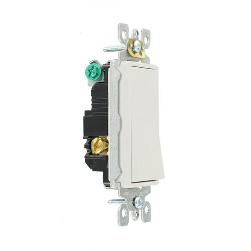 Switch 15 Amp 3-Way White Decora