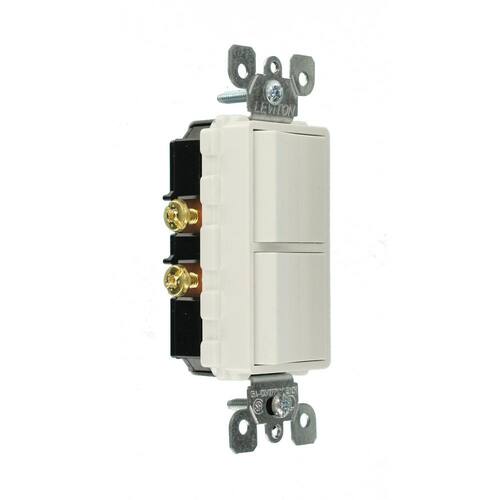 Switch 15 Amp Single Pole Dual White Decora