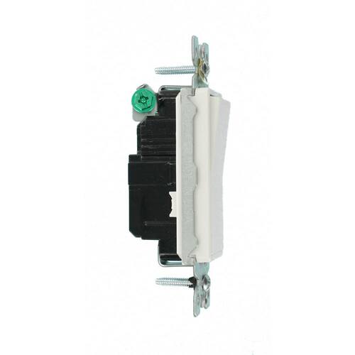 Single-Pole Switch White 15 Amp Decora