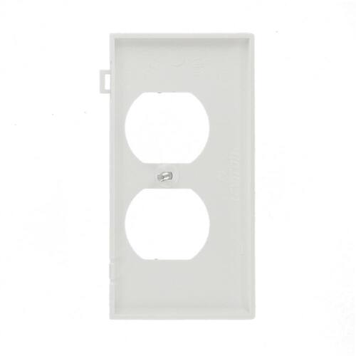 Wall Plate 1-Gang White Duplex Outlet (1-Pack)