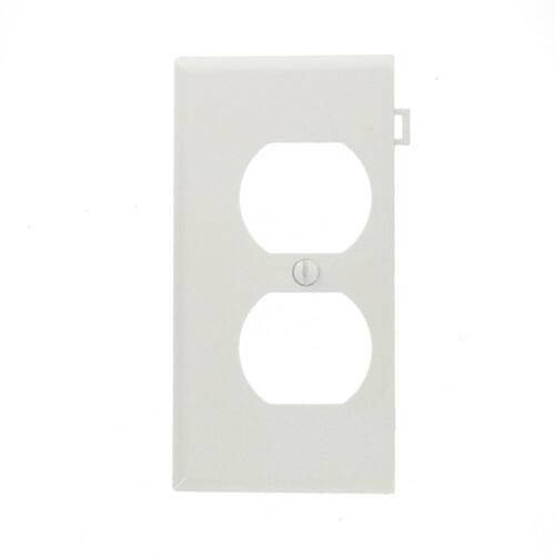 Wall Plate 1-Gang White Duplex Outlet (1-Pack)