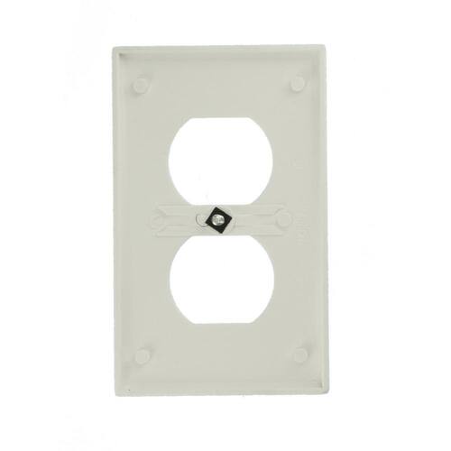 Wall Plate 1-Gang Duplex Outlet White