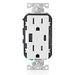 Duplex Outlet 15 Amp Decora Tamper-Resistant with Type A and C USB Charger, White (2-Pack) 1