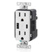 Duplex Outlet 15 Amp Decora Tamper-Resistant with Type A and C USB Charger, White (2-Pack) 4