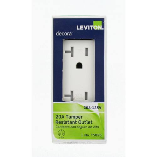 Duplex Outlet Tamper Resistant White 20 Amp (10-Pack)