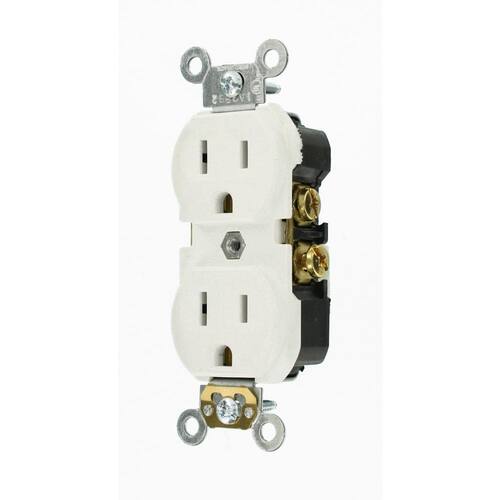 Duplex Outlet Commercial Grade White 15 Amp (10 Pack)