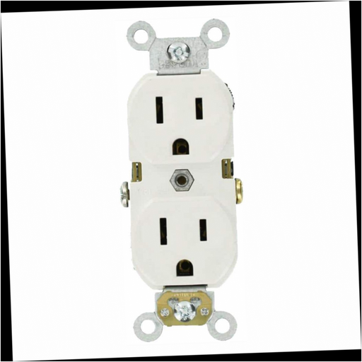 Duplex Outlet Commercial Grade White 15 Amp (10 Pack)