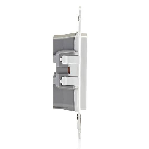 Duplex Outlet Tamper-Resistant White 15 Amp Decora Edge