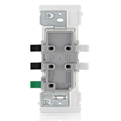 Duplex Outlet Tamper-Resistant White 15 Amp Decora Edge