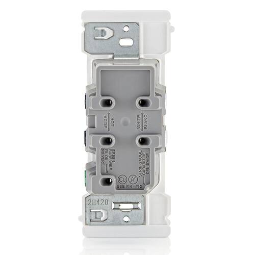 Duplex Outlet Tamper-Resistant White 15 Amp Decora Edge