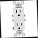 Duplex Outlet Residential Grade Self Grounding White 15 Amp 1pcs.