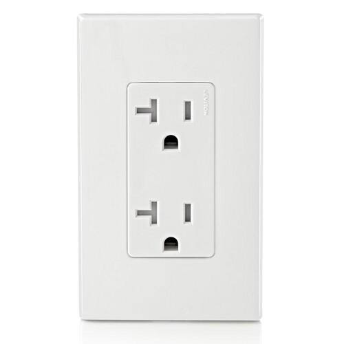 Outlet Duplex Tamper Resistant 20 Amp, White 1pc.