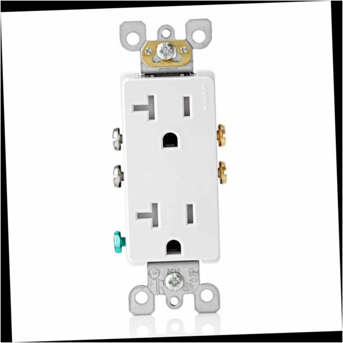 Outlet Duplex Tamper Resistant 20 Amp, White 1pc.