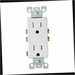 Outlet Tamper Resistant 15 Amp Duplex White Decora