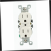 Duplex Outlet Weather and Tamper Resistant White 15 Amp