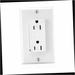 Outlet Duplex 15 Amp Commercial Grade Tamper Resistant Decora with Surge Suppressor, White