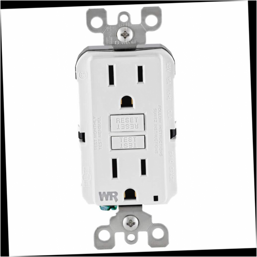 Outlet Duplex Self-Test Tamper Resistant/Weather Resistant GFCI 15 Amp 125-Volt White