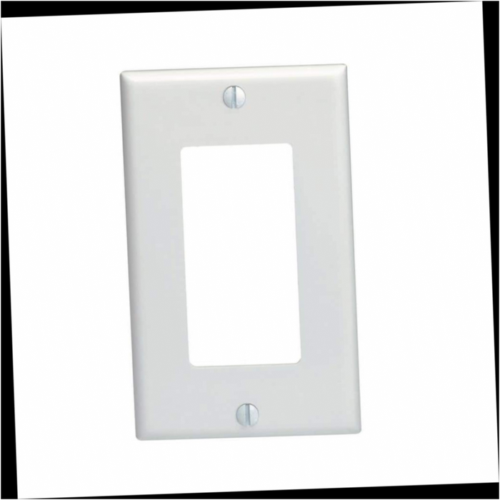 Wall Plate 1-Gang White Decora