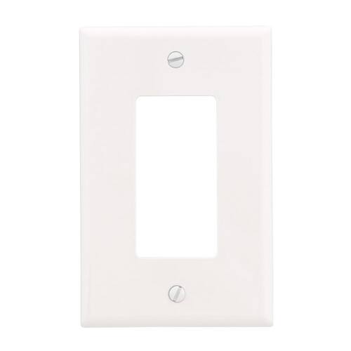 Wall Plate 1-Gang White Decora