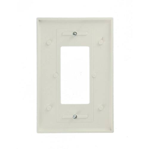 Wall Plate 1-Gang Decorator/Rocker White (1-Pack)