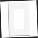 Wall Plate 1-Gang Screwless Snap-On Decora - White