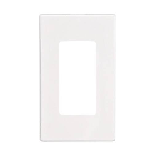 Wall Plate 1-Gang Screwless Snap-On Decora - White