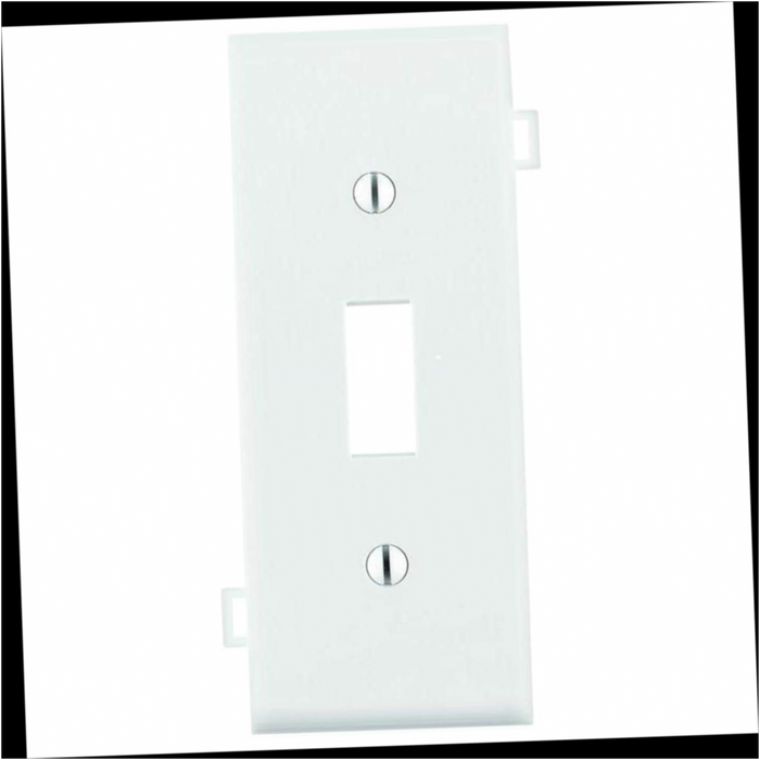 Wall Plate Toggle White 1-Gang (1-Pack)