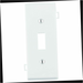 Wall Plate Toggle White 1-Gang (1-Pack)