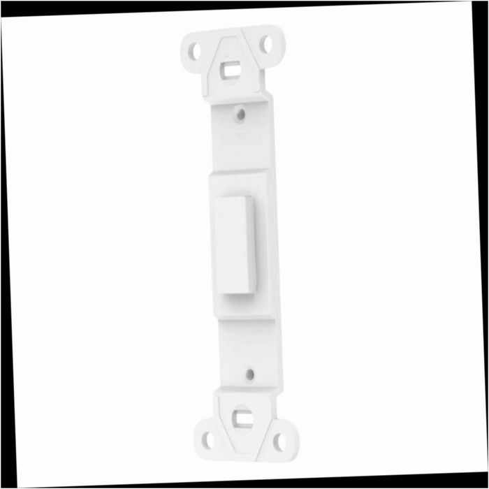 Wall Plate Toggle 1-Gang White (1-Pack)