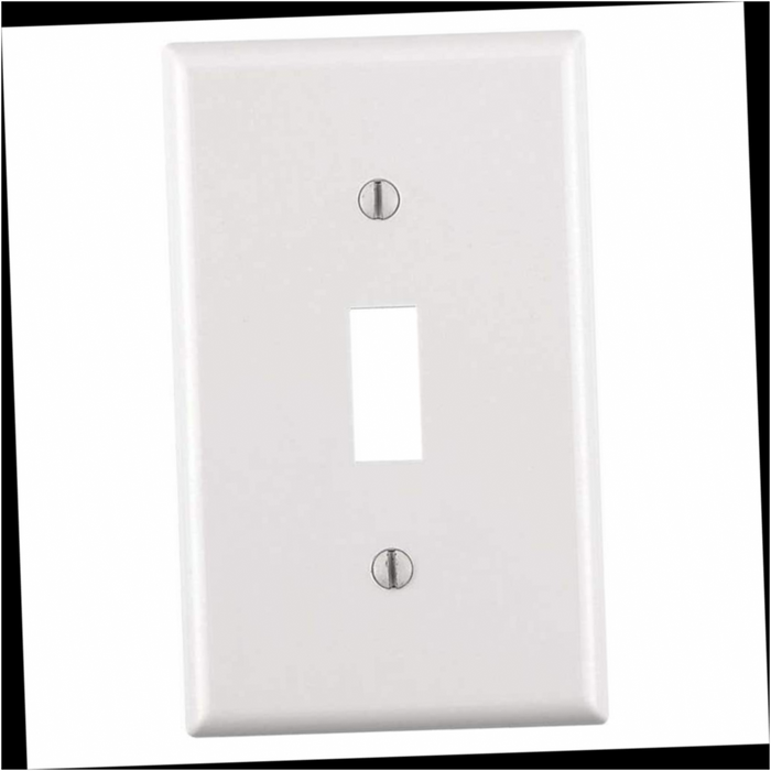 Wall Plate Toggle 1-Gang White