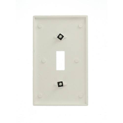 Wall Plate Toggle 1-Gang White