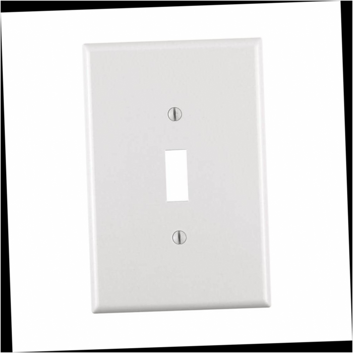 Wall Plate Toggle 1-Gang Jumbo White