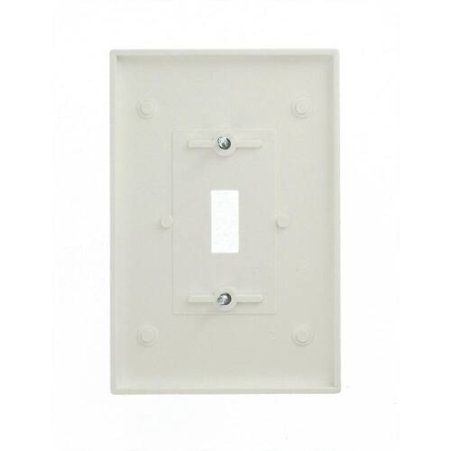 Wall Plate Toggle 1-Gang Jumbo White