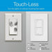 Smart Switch Kit 3 Way for All Bulbs or Fans, White 5A/Neutral Wire Required, with Remote/Bracket (P-PKG1WS-WH) 3