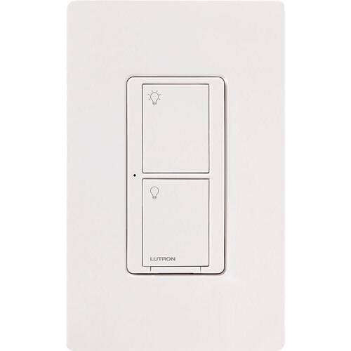 Smart Switch 5A for All Bulb Types or Fans Neutral Wire Required White PD-5ANS-WH-R Caseta