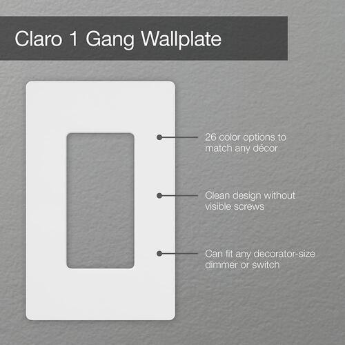 Wall Plate 1 Gang for Decorator/Rocker Switches Gloss White 6-Pack