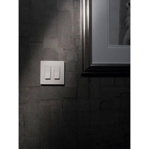 Wall Plate 2 Gang for Decorator/Rocker Switches Gloss White 1-Pack