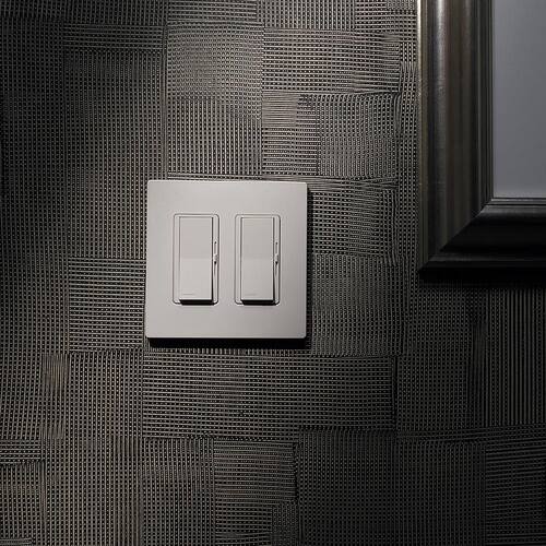 Wall Plate 2 Gang for Decorator/Rocker Switches Gloss White 1-Pack