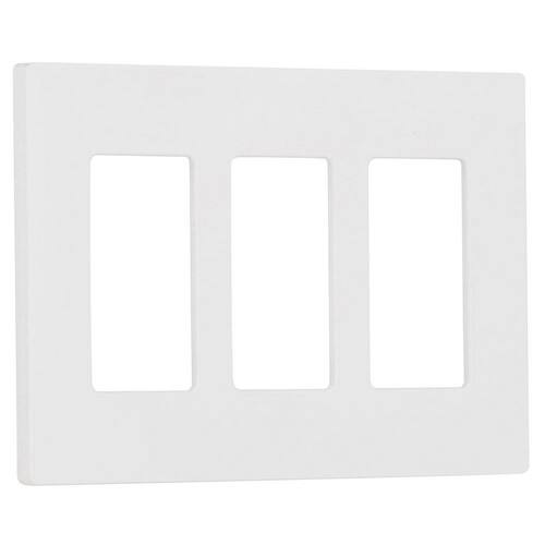 Wall Plate 3 Gang for Decorator/Rocker Switches Gloss White 1-Pack