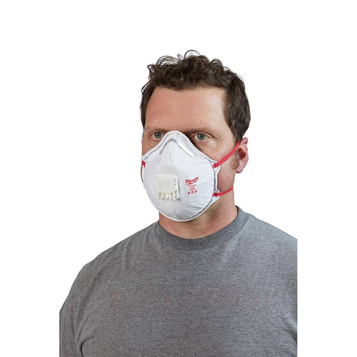 Disposable Respirator Mask Professional Multi-Purpose Valved with Gasket (10-Pack) N96 2