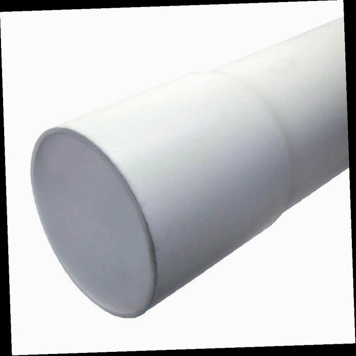 Sewer Pipe Rigid PVC SDR35 Gravity 4 in. x 10 ft. White Belled End