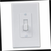 Wall Plate 1-Gang White Toggle Smooth Finish Midway/Maxi Sized Cover-Up Plastic