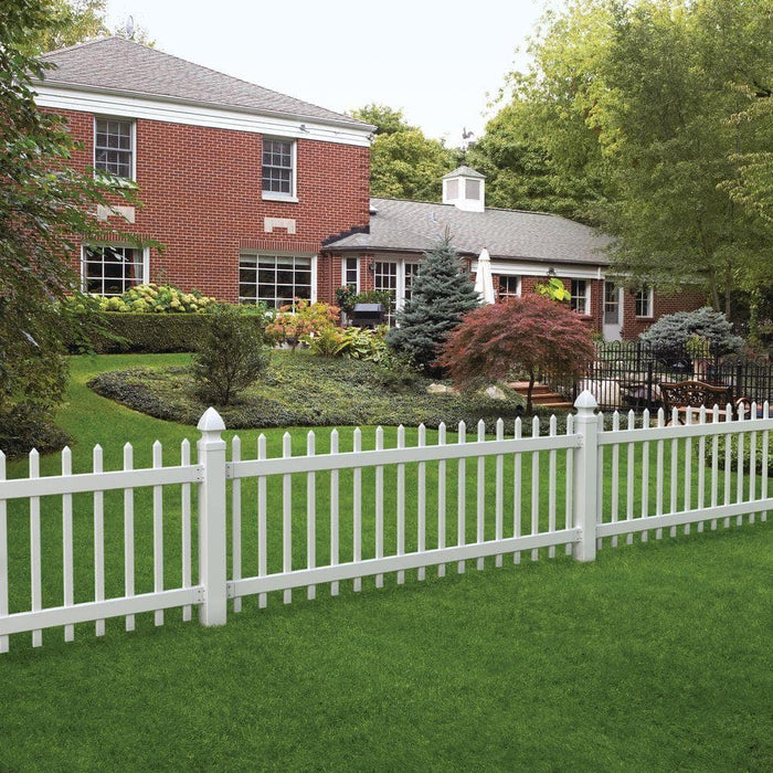 Vinyl Fence Panel 3 ft. x 8 ft.  White Shadowbox 4