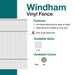 Vinyl Fence Panel 6 ft. x 6 ft.  White Privacy 3