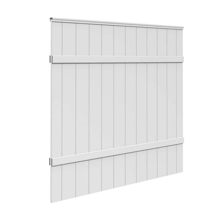 Vinyl Fence Panel 6 ft. x 6 ft.  White Privacy 8