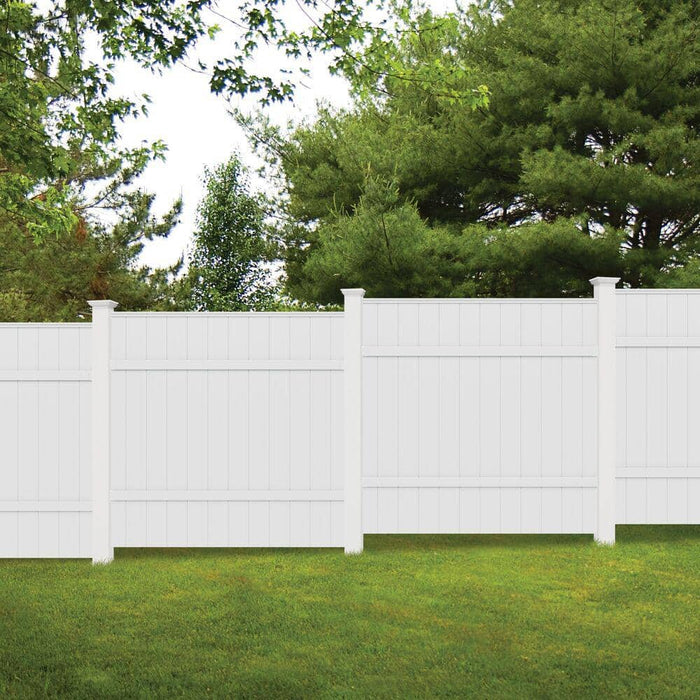 Vinyl Fence Panel 6 ft. x 6 ft.  White Privacy 2