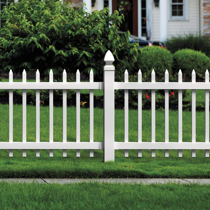 Vinyl Fence Post 5 in. x 5 in. x 8 ft. Square White