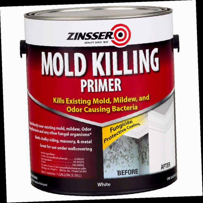 Interior/Exterior Primer, Mold Killing, 1 gal.